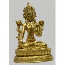 WEISSE TARA Buddha Skulptur Messing blank M15A