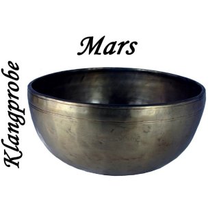 Alte Tibetische Klangschale Planetenton MARS HRPROBE 1547g KM80-84-kk
